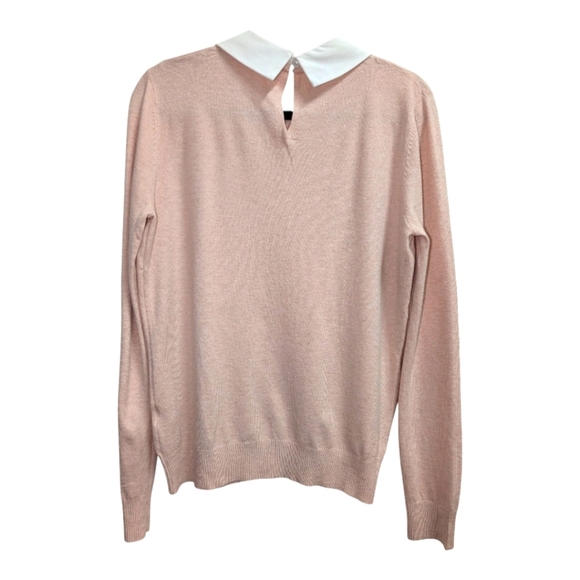 Vila Milano Butterfly Collar Pink Sweater Embroidered - Picture 2 of 4